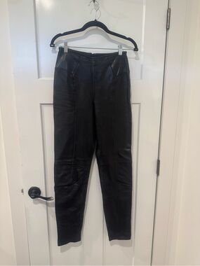 North Beach Leather Black Skinny Leather Pants